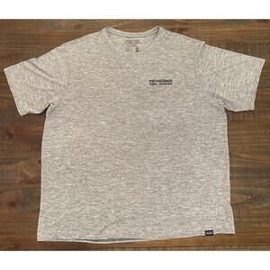 Patagonia Mens XL Capilene Cool Daily Tee Shirt Trail Running Short Sleeve Gray